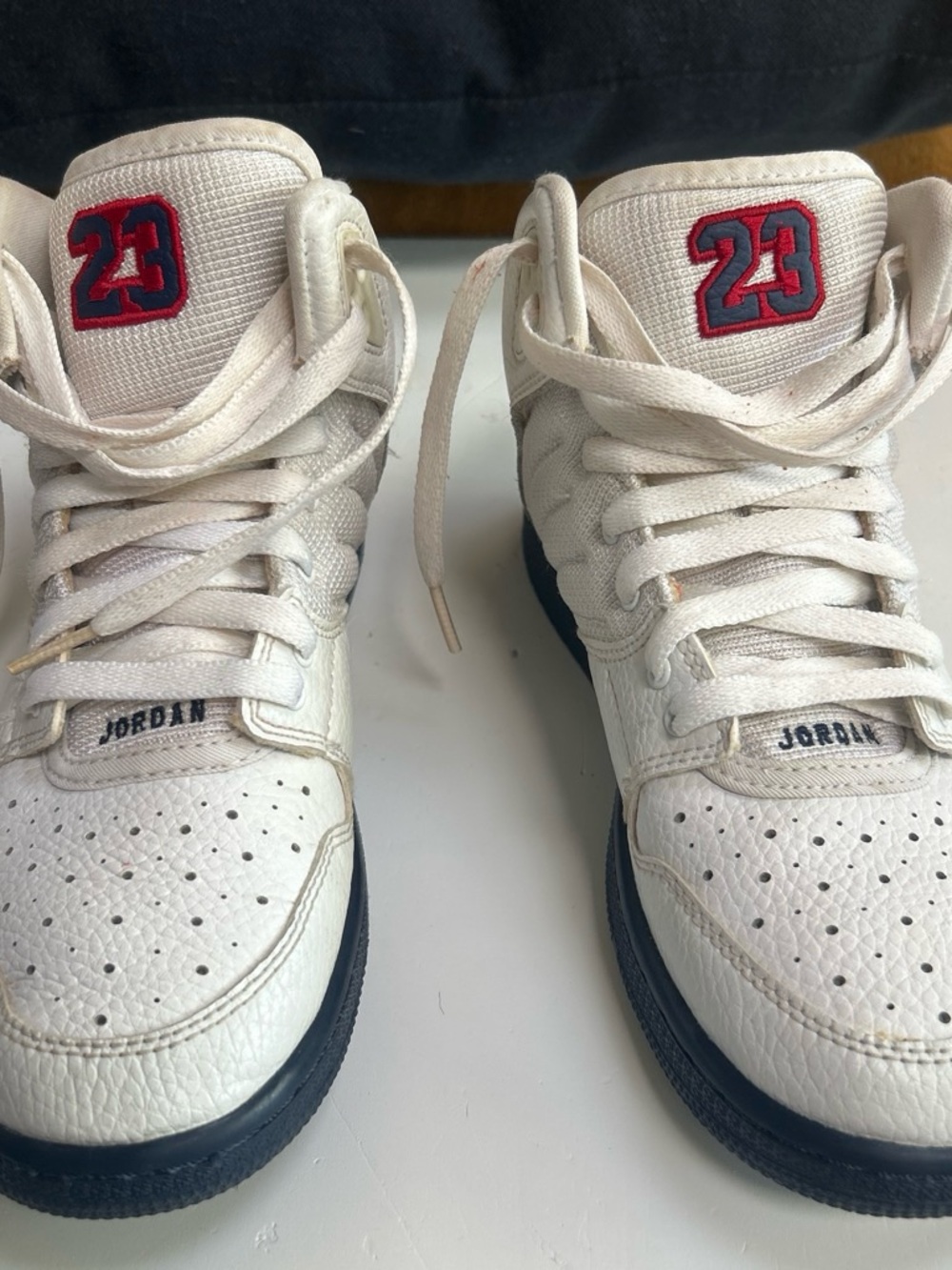 Youth Nike Air Jordan Floght 45 High HS Basketball Shoes Size 5.5